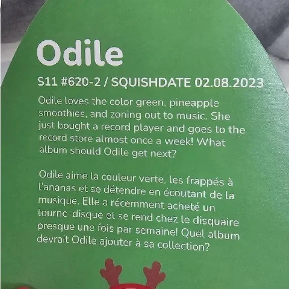 NWT 11” Odile the Christmas Seal Squishmallow — Holiday Collection - Picture 6 of 6